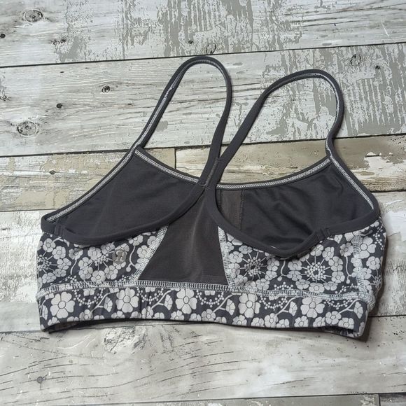 Lululemon Flow Y Bra IVTwiggy Printed Nimbus / Soot Light - Picture 3 of 5